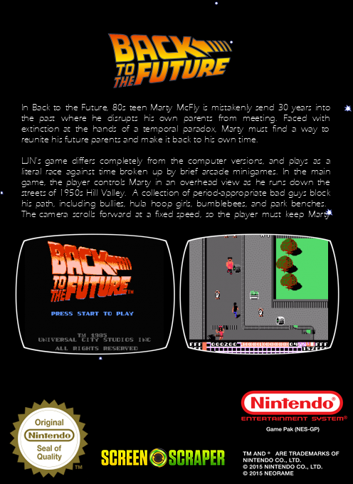 Back To The Future — box-2D-back (SS)