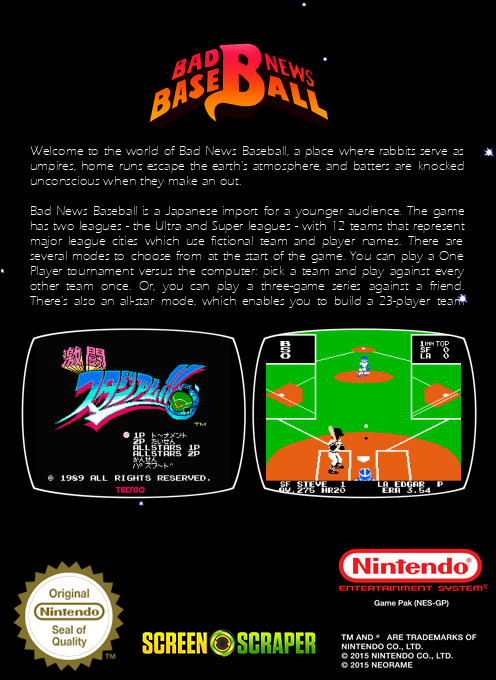 Bad News Baseball — box-2D-back (SS)