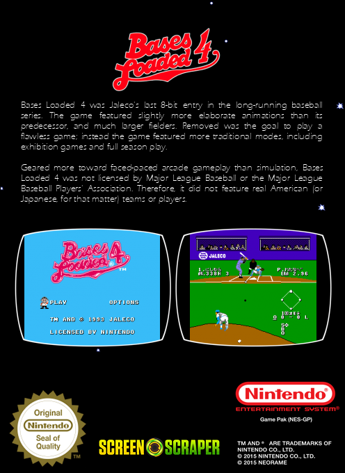Bases Loaded 4 — box-2D-back (SS)