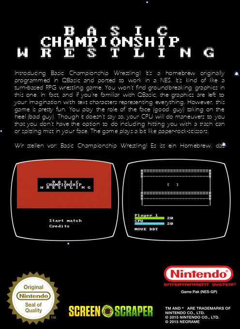 Basic Championship Wrestling — box-2D-back (SS)