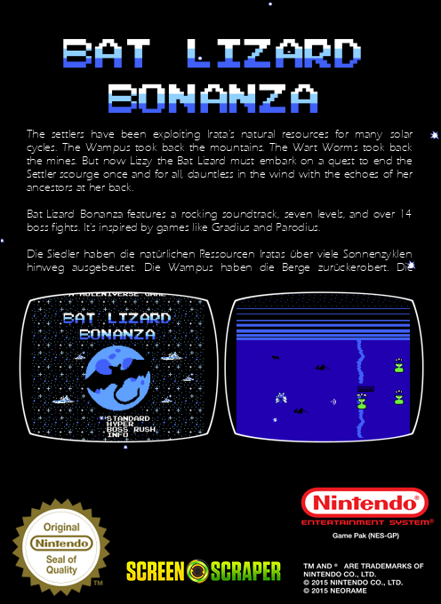 Bat Lizard Bonanza — box-2D-back (SS)