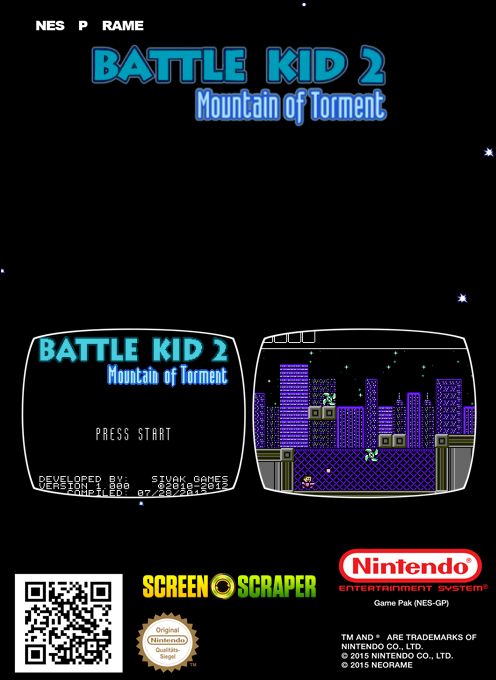 Battle Kid 2 - Mountain Of Torment — box-2D-back (SS)