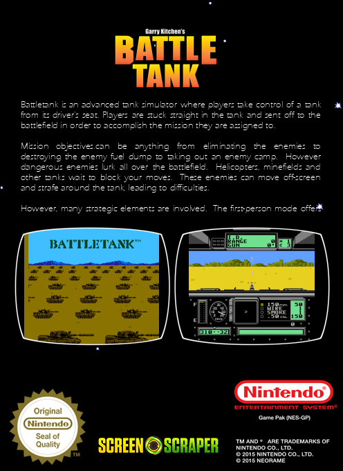 Garry Kitchen's Battletank — box-2D-back (SS)