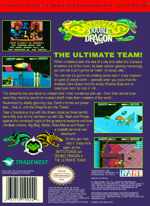 Battletoads And Double Dragon — box-2D-back (US)