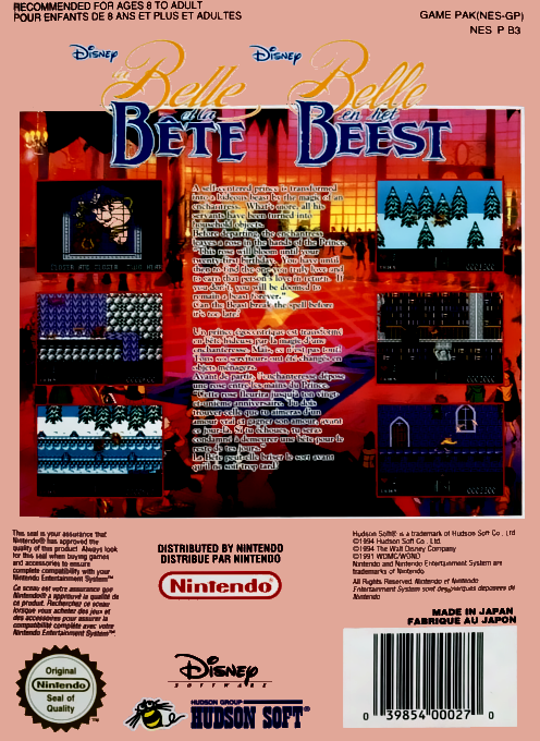 Disney's Beauty And The Beast — box-2D-back (EU)