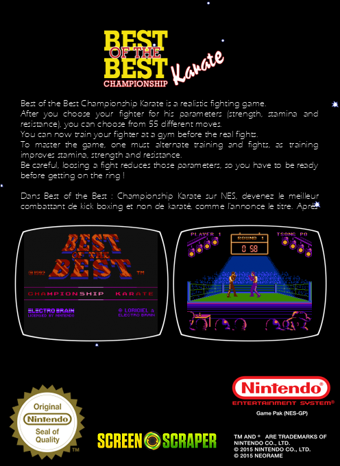 Best Of The Best - Championship Karate — box-2D-back (SS)