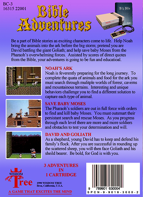 Bible Adventures — box-2D-back (US)