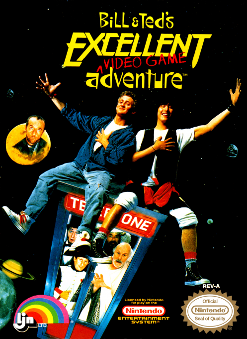 Bill And Ted's Excellent Video Game Adventure box art