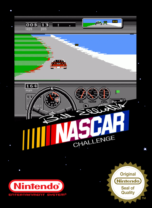 Bill Elliott's Nascar Challenge — box-2D (SS)