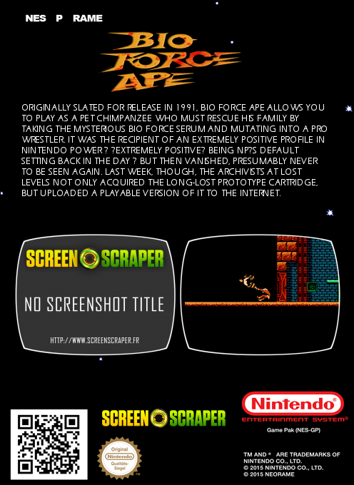Bio Force Ape — box-2D-back (SS)