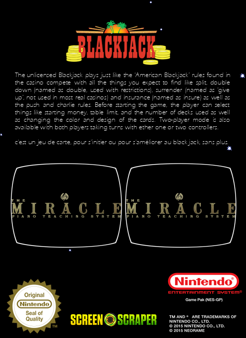 Blackjack — box-2D-back (SS)