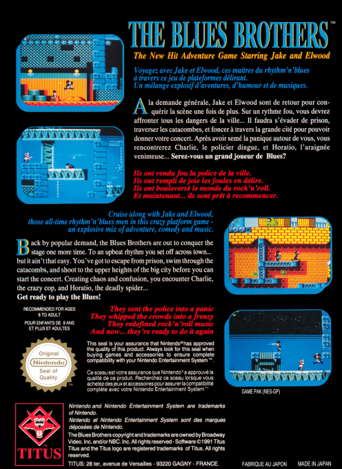 Blues Brothers, The — box-2D-back (EU)