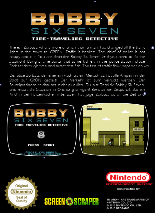 Bobby Six Seven : Time Traveling Detective — box-2D-back (SS)