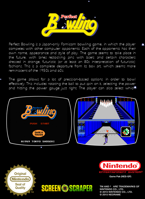 Perfect Bowling — box-2D-back (SS)