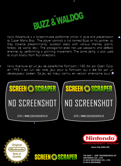 Buzz And Waldog — box-2D-back (SS)