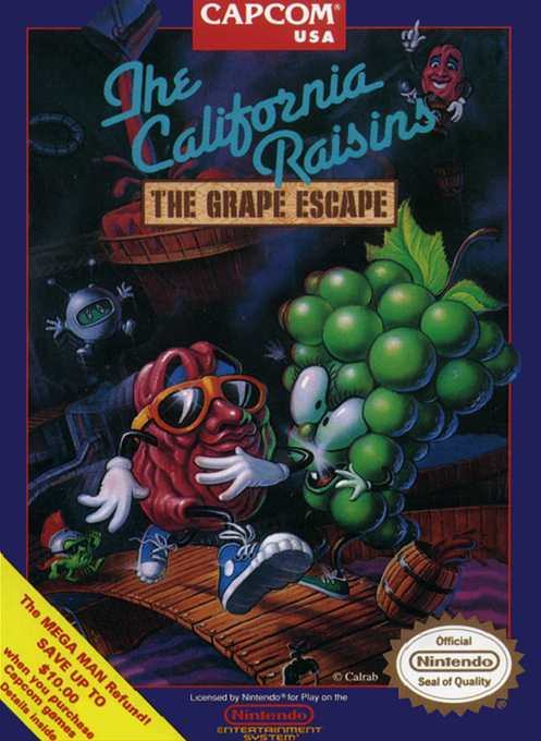 California Raisins - The Grape Escape box art