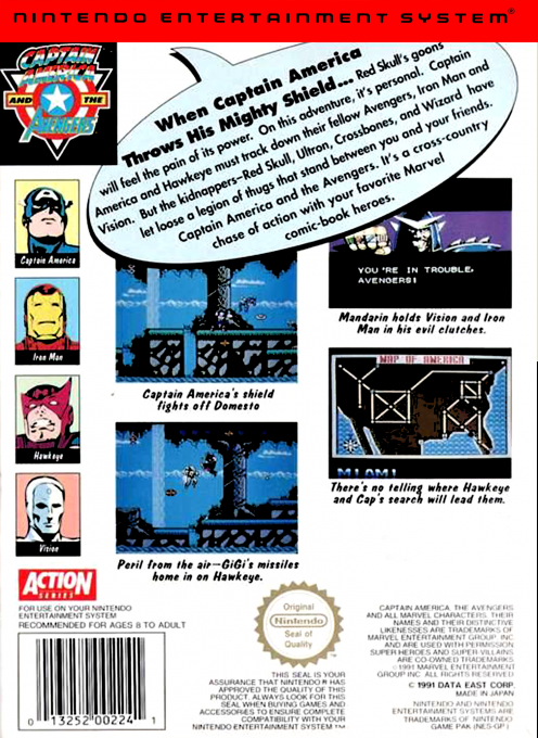 Captain America And The Avengers — box-2D-back (EU)