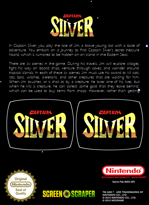 Captain Silver — box-2D-back (SS)