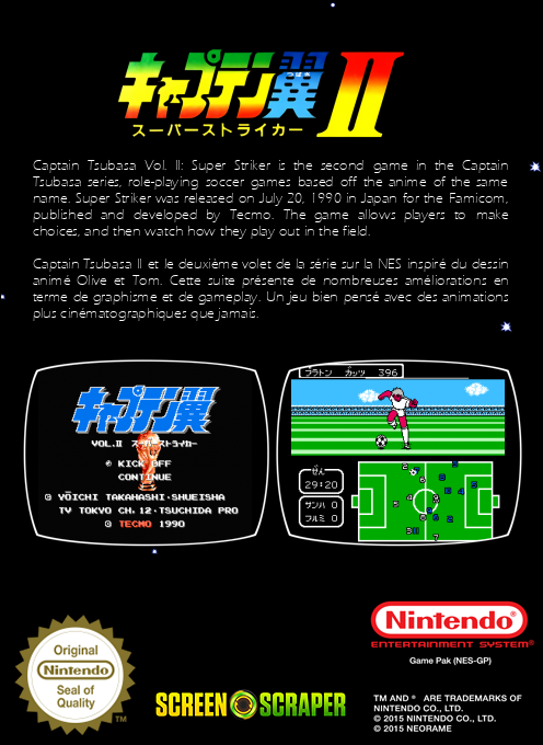 Captain Tsubasa Vol. 2 - Super Striker — box-2D-back (SS)