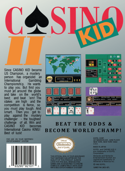 Casino Kid 2 — box-2D-back (US)