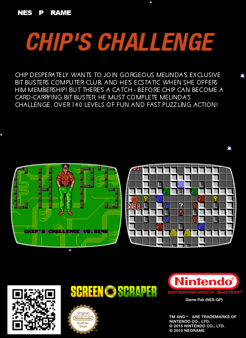 Chip's Challenge — box-2D-back (SS)