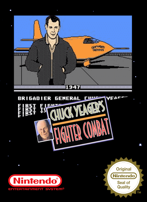 Chuck Yeager's Fighter Combat — box-2D (SS)