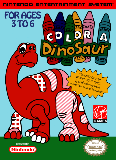 Color A Dinosaur box art