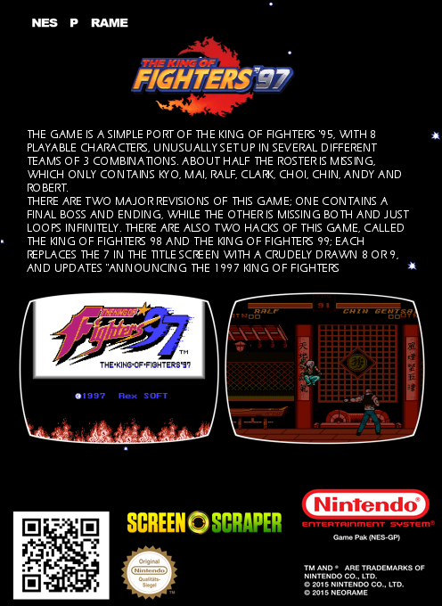 King Of Fighters 97, The — box-2D-back (SS)