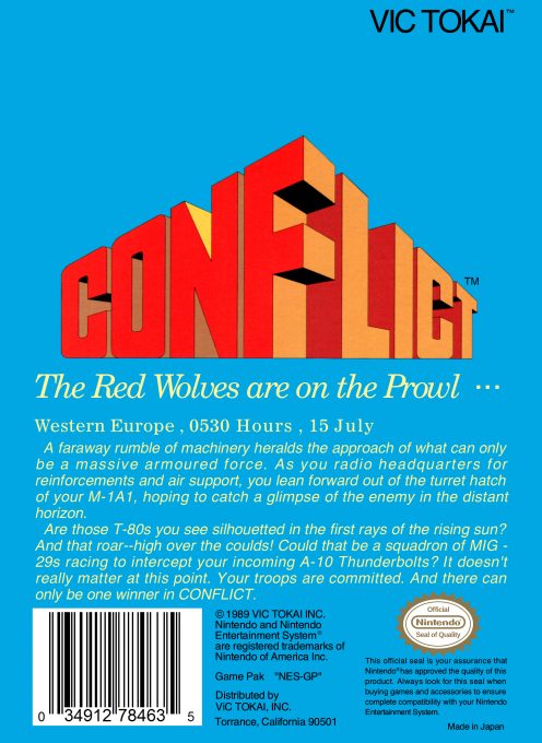 Conflict — box-2D-back (US)