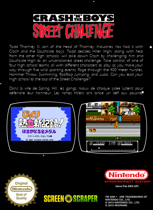 Crash'n The Boys Street Challenge — box-2D-back (SS)