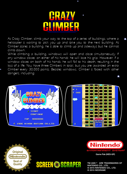 Crazy Climber — box-2D-back (SS)