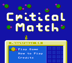Critical Match — sstitle (WOR)