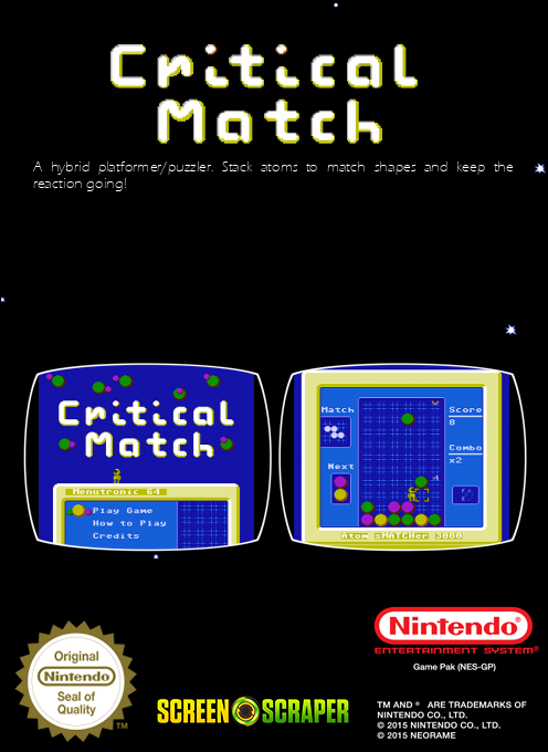 Critical Match — box-2D-back (SS)
