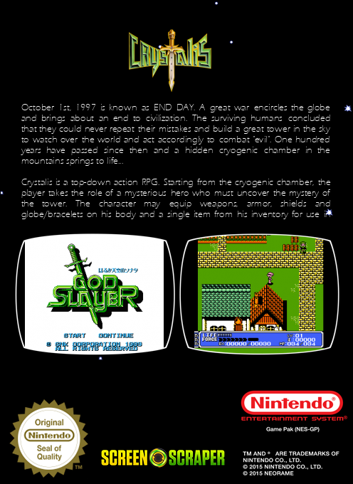 Crystalis — box-2D-back (SS)