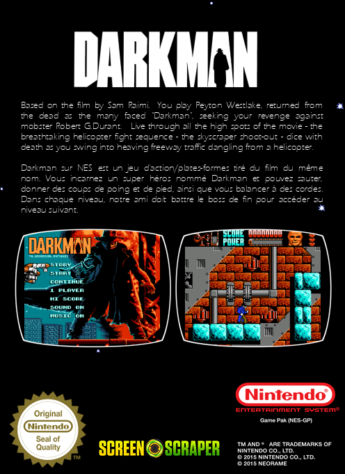 Darkman — box-2D-back (SS)