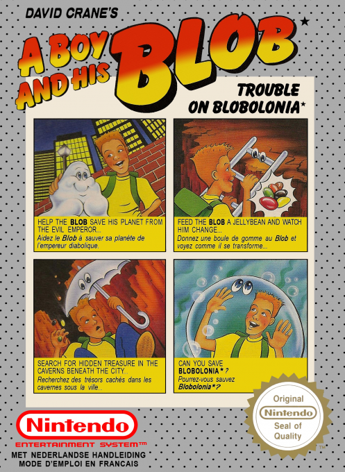 David Crane's A Boy and His Blob - Trouble on Blobolonia — box-2D (EU)