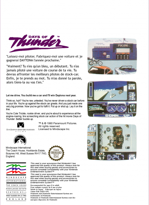 Days Of Thunder — box-2D-back (EU)