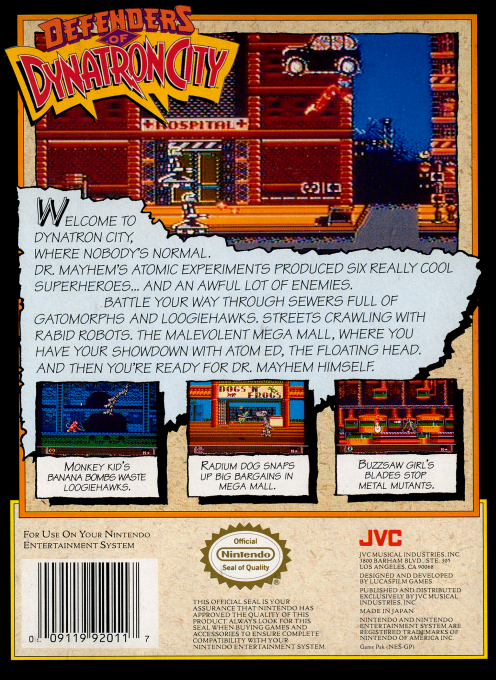 Defenders Of Dynatron City — box-2D-back (US)