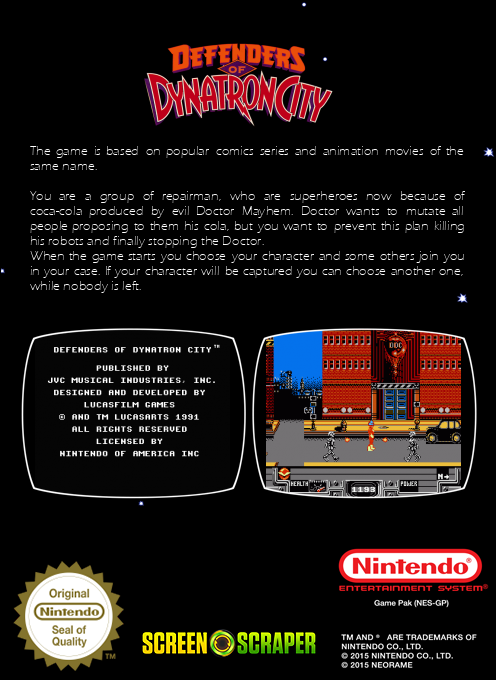 Defenders Of Dynatron City — box-2D-back (SS)