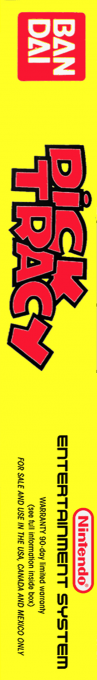 Dick Tracy — box-2D-side (US)