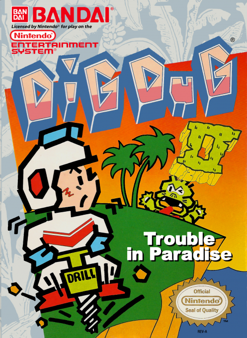 Dig Dug 2 - Trouble In Paradise box art