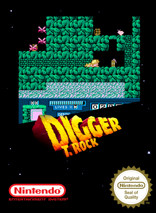 Digger T. Rock - Legend Of The Lost City — box-2D (SS)