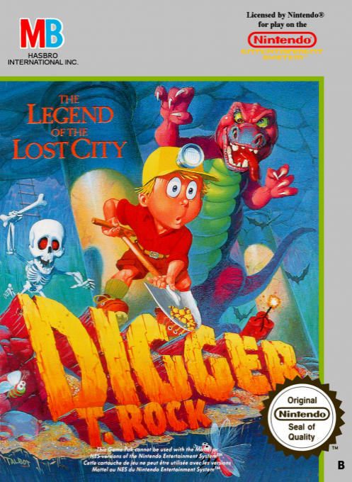 Digger T. Rock - Legend Of The Lost City — box-2D (EU)