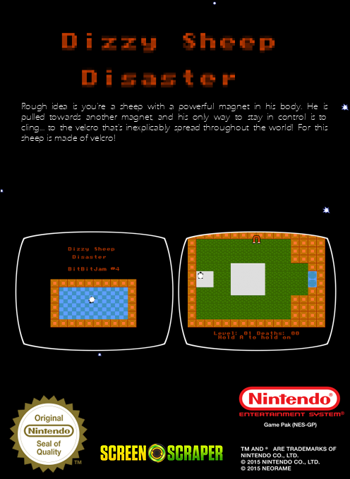 Dizzy - Sheep Disaster — box-2D-back (SS)