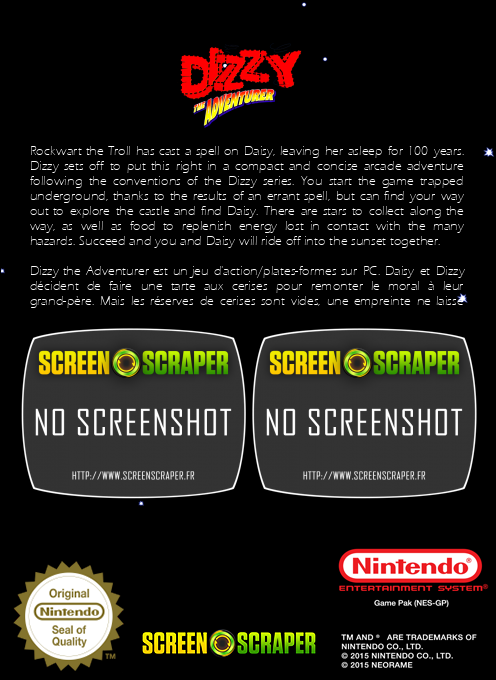 Dizzy The Adventurer — box-2D-back (SS)