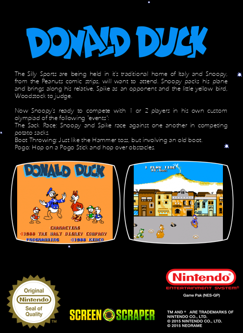 Donald Duck — box-2D-back (SS)