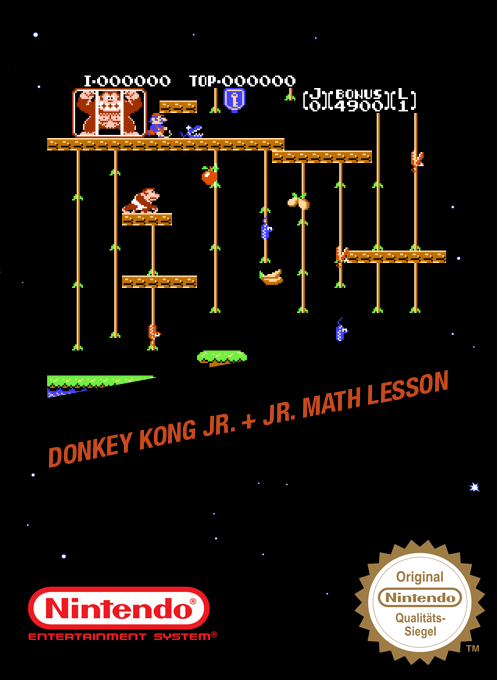 Donkey Kong Jr. + Jr. Math Lesson box art