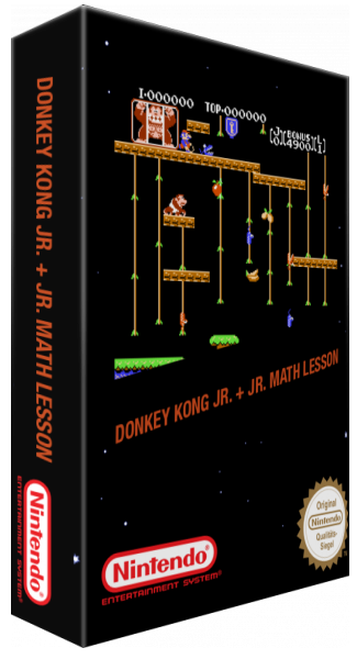 Donkey Kong Jr. + Jr. Math Lesson — box-3D (SS)