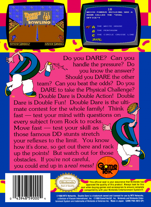 Double Dare — box-2D-back (US)