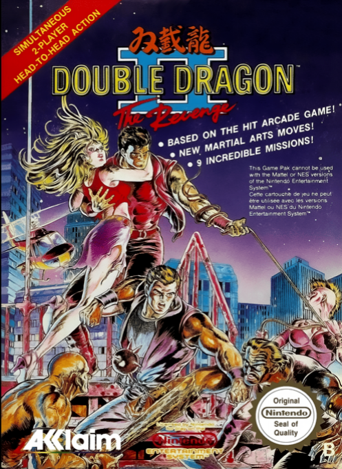 Double Dragon 2 - The Revenge — box-2D (EU)
